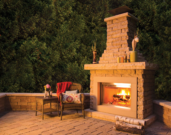 Fireplace Night Patio[1]